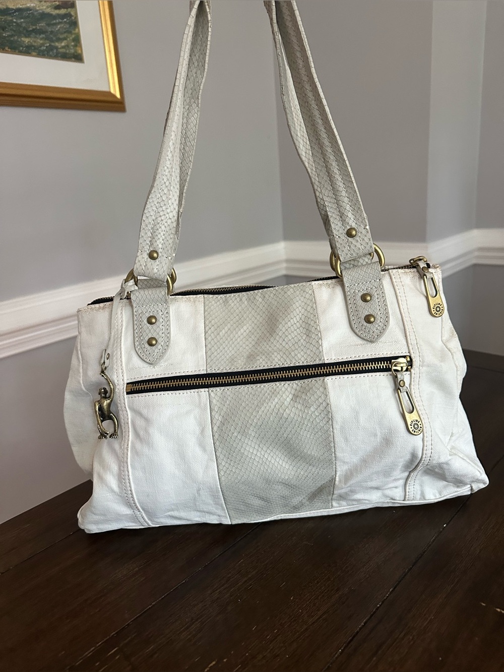 Kipling leather tote bag